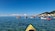 Guests paddling kayaks on the waters of Ajaccio, France